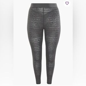 Yitty Knit Slip Open Back Ruched Legging Size XL NWT